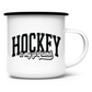 Emaille Tasse HOCKEY IS MY GIRLFRIEND