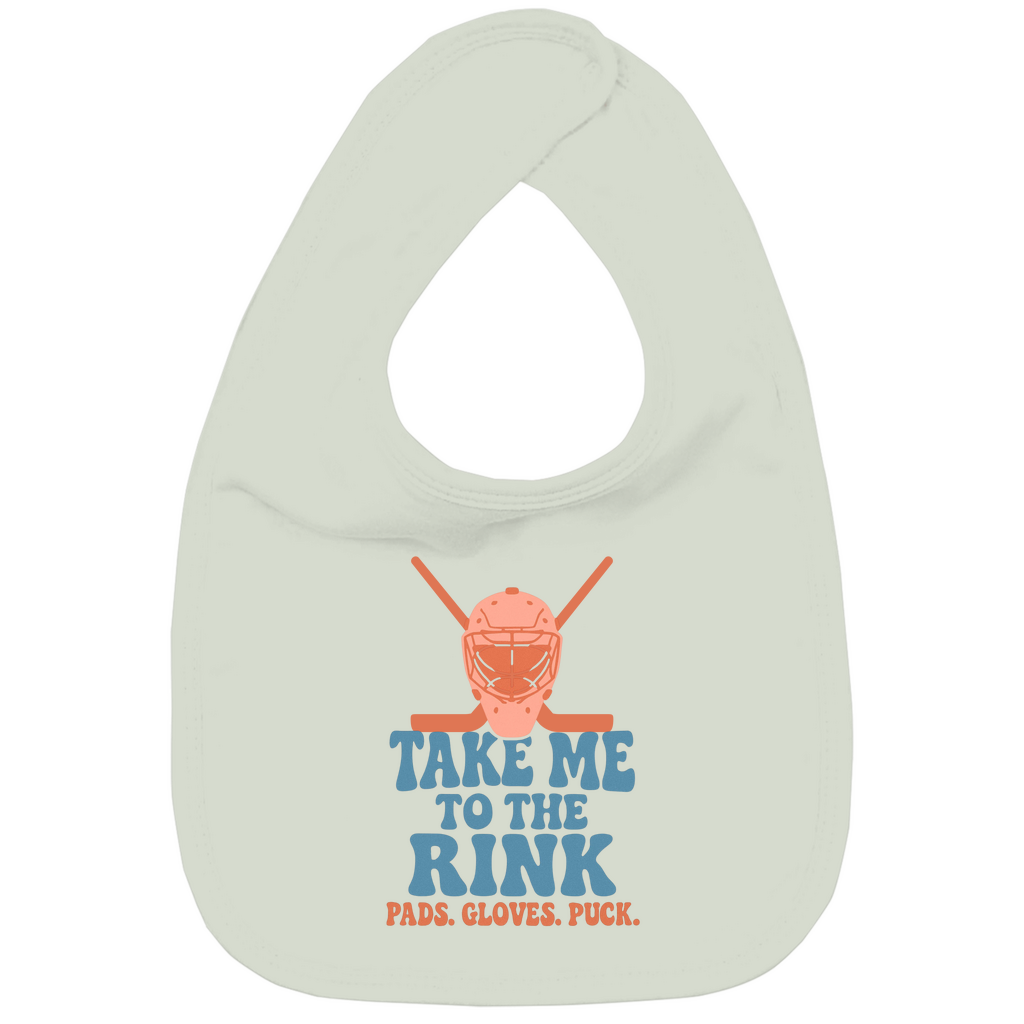 Kinder Bio Lätzchen TAKE ME TO THE RINK GOALIE