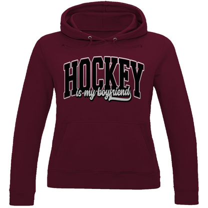 Ladies Hoodie  HOCKEY IS MY BOYFRIEND