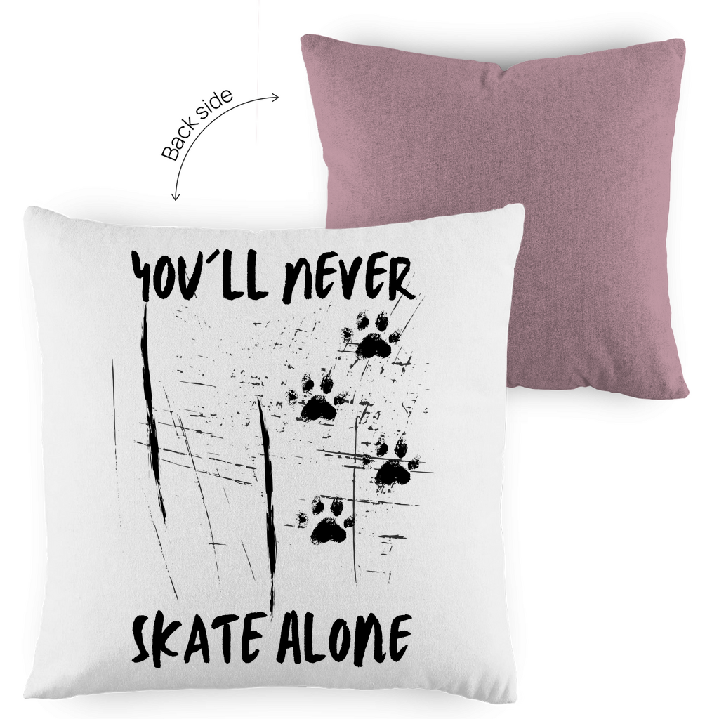 Kopfkissen zweifarbig NEVER SKATE ALONE