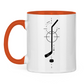 Tasse zweifarbig HOCKEYSTICK MODERN