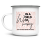 Emaille Tasse WORLD OF HOCKEY - MOM