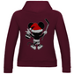 Ladies Hoodie HOCKEY-SANTA-MOUSE (back)