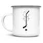 Emaille Tasse HOCKEYSTICK MODERN