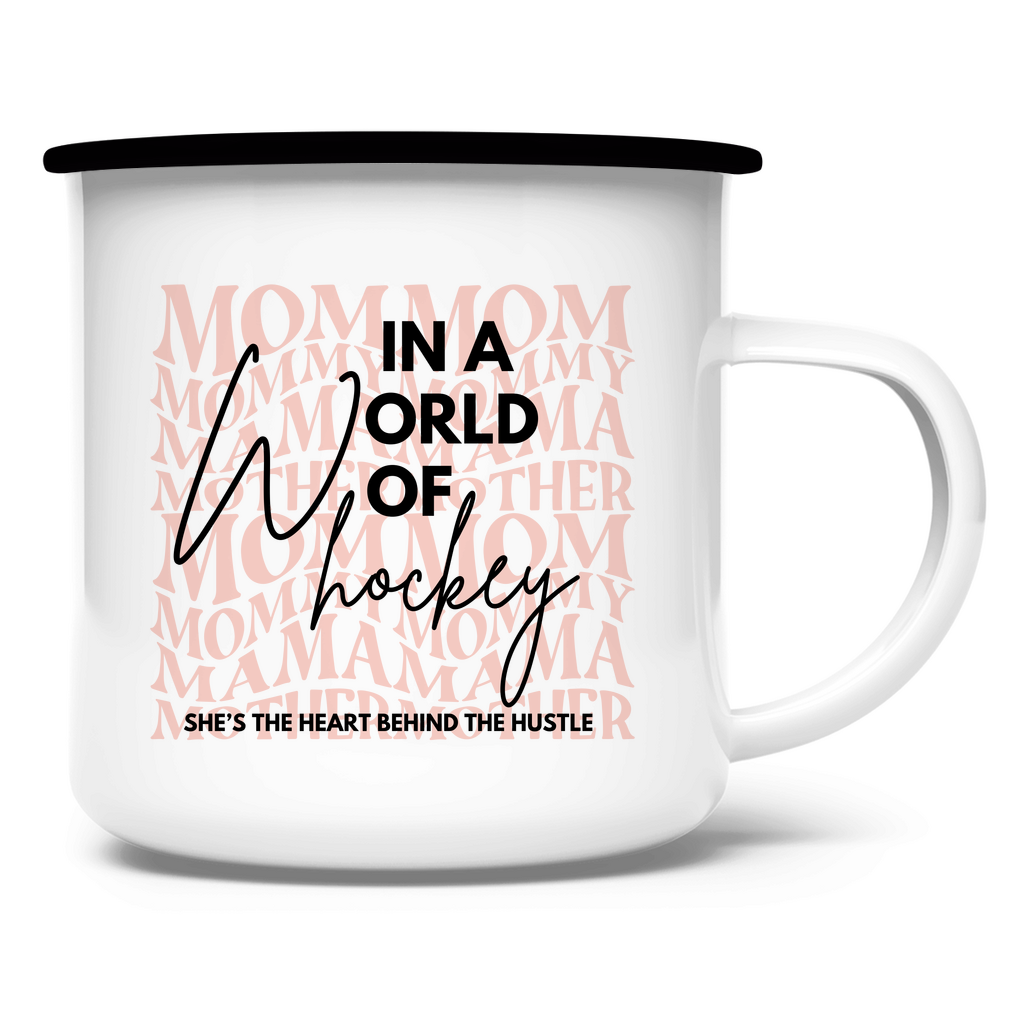 Emaille Tasse WORLD OF HOCKEY - MOM