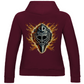 Ladies Hoodie BURNING MASK (back)