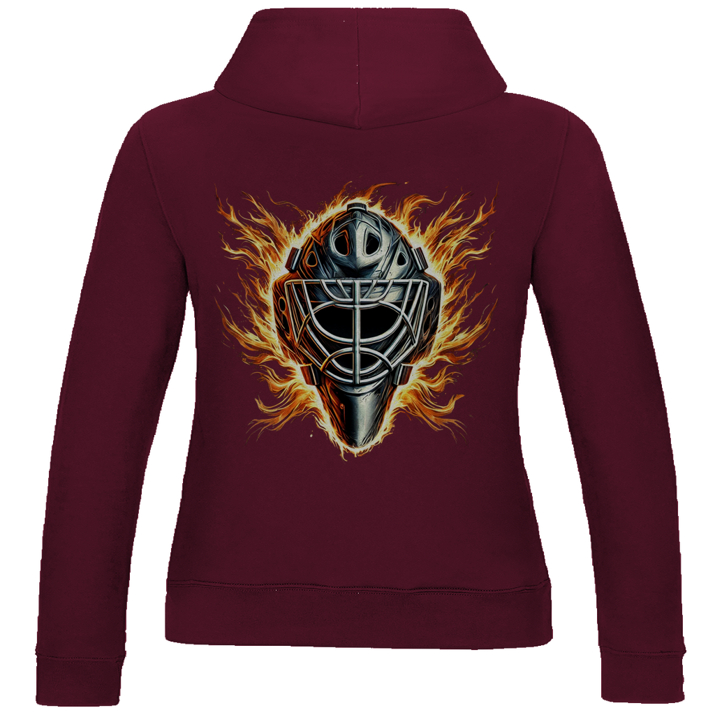 Ladies Hoodie BURNING MASK (back)