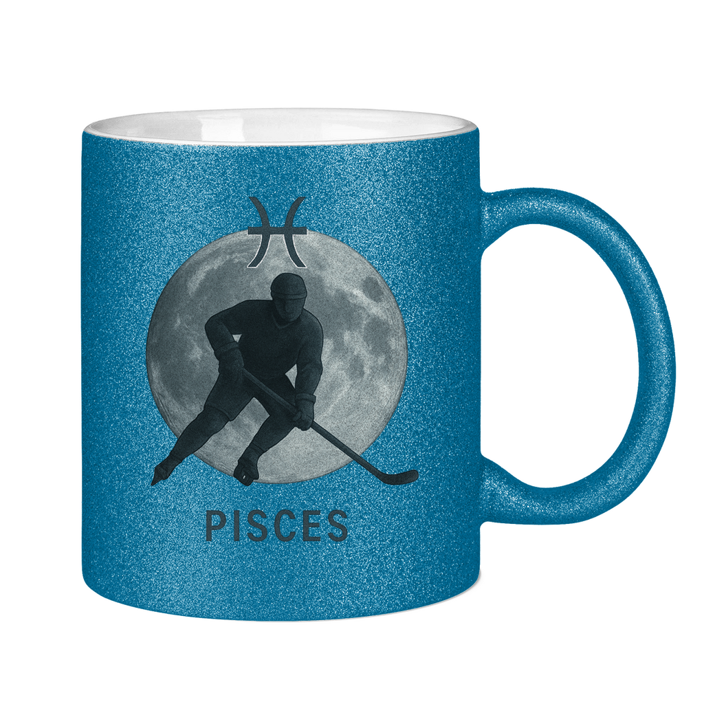 Glitzertasse STERNZEICHEN PISCES / FISCH