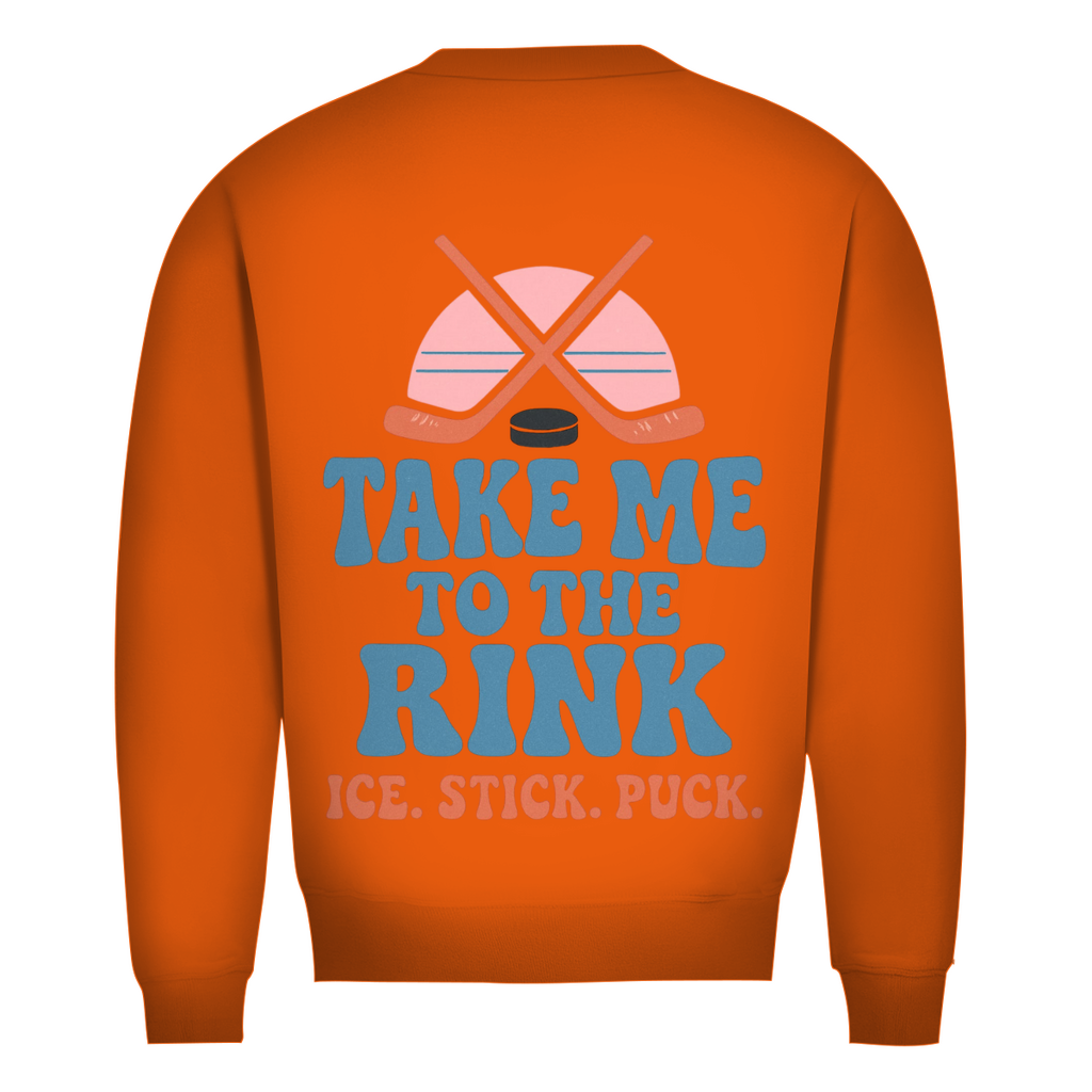 Unisex Sweatshirt TAKE ME TO THE RINK (back)
