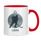 Tasse zweifarbig STERNZEICHEN LIBRA / WAAGE