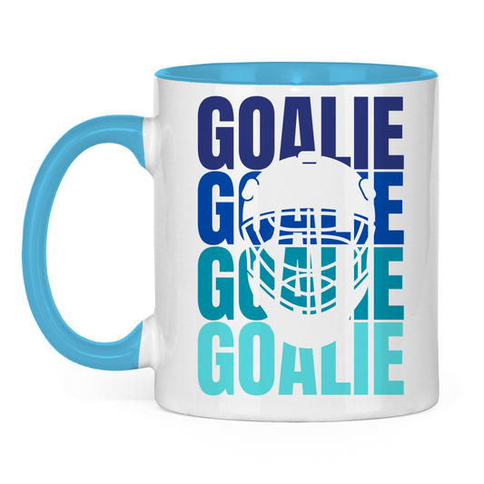 Tasse zweifarbig GOALIE MASKE