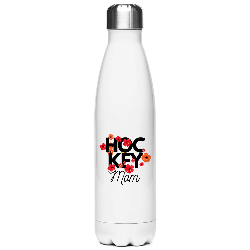 Edelstahl-Thermoflasche HOCKEY MOM FLOWERS