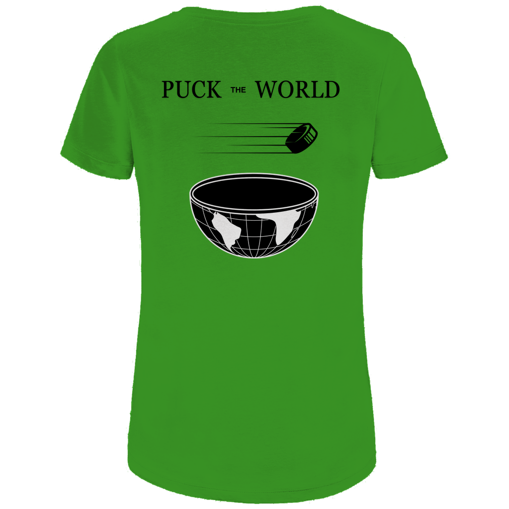 Ladies T-Shirt PUCK THE WORLD (front&back)