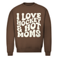 Unisex Sweatshirt  I LOVE HOCKEY & HOT MOMS