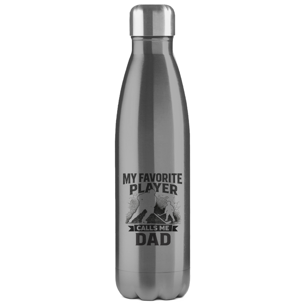 Edelstahl-Thermoflasche HOCKEYDAD FAVORITE PLAYER