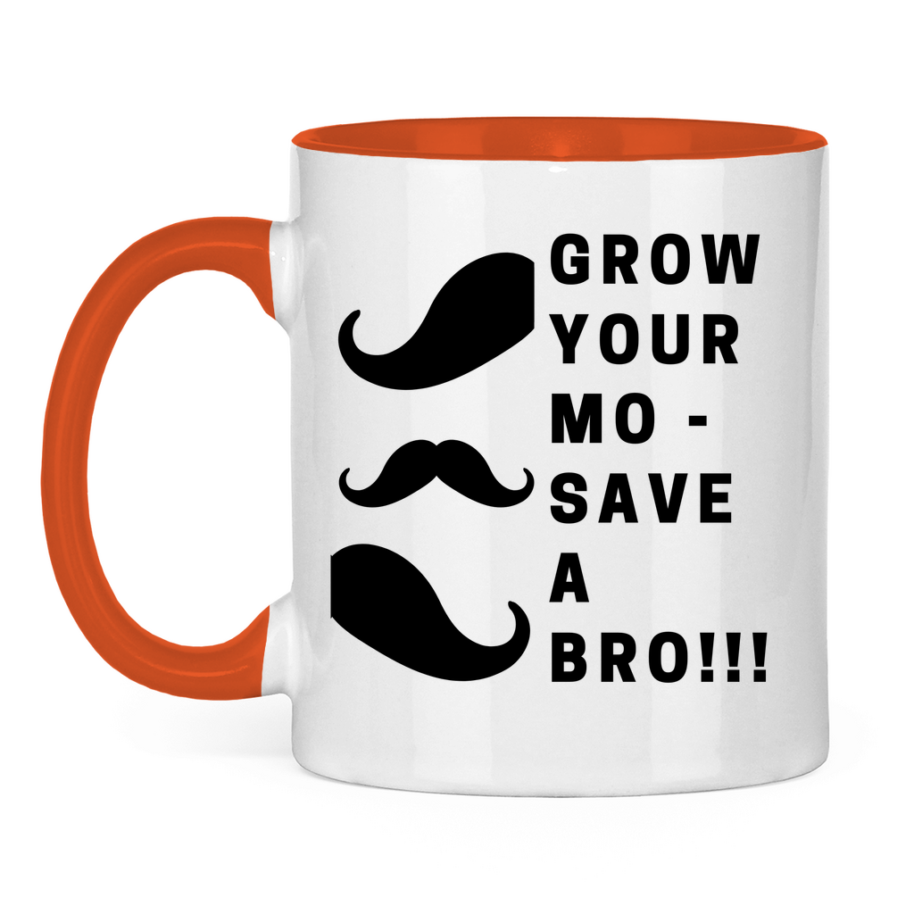 Tasse zweifarbig GROW YOUR MO