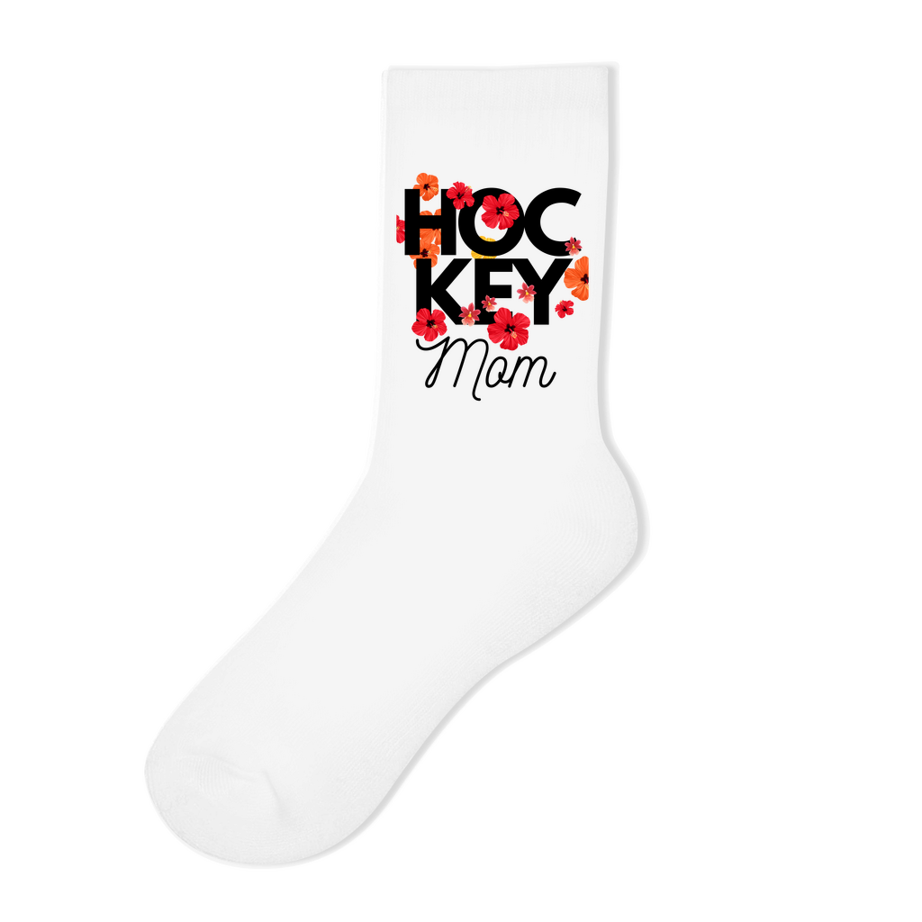 Socken HOCKEY MOM FLOWERS