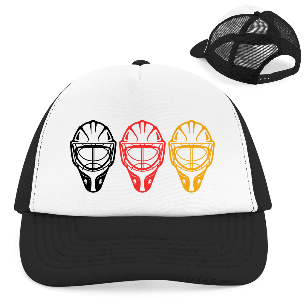 Retro Cap TEAM GOALIE MASKE SCHWARZ-ROT-GOLD