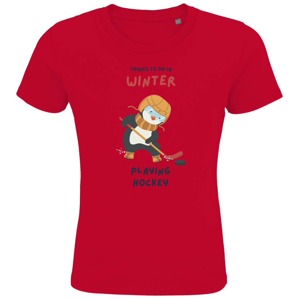 Kids T-Shirt PINGU HOCKEY