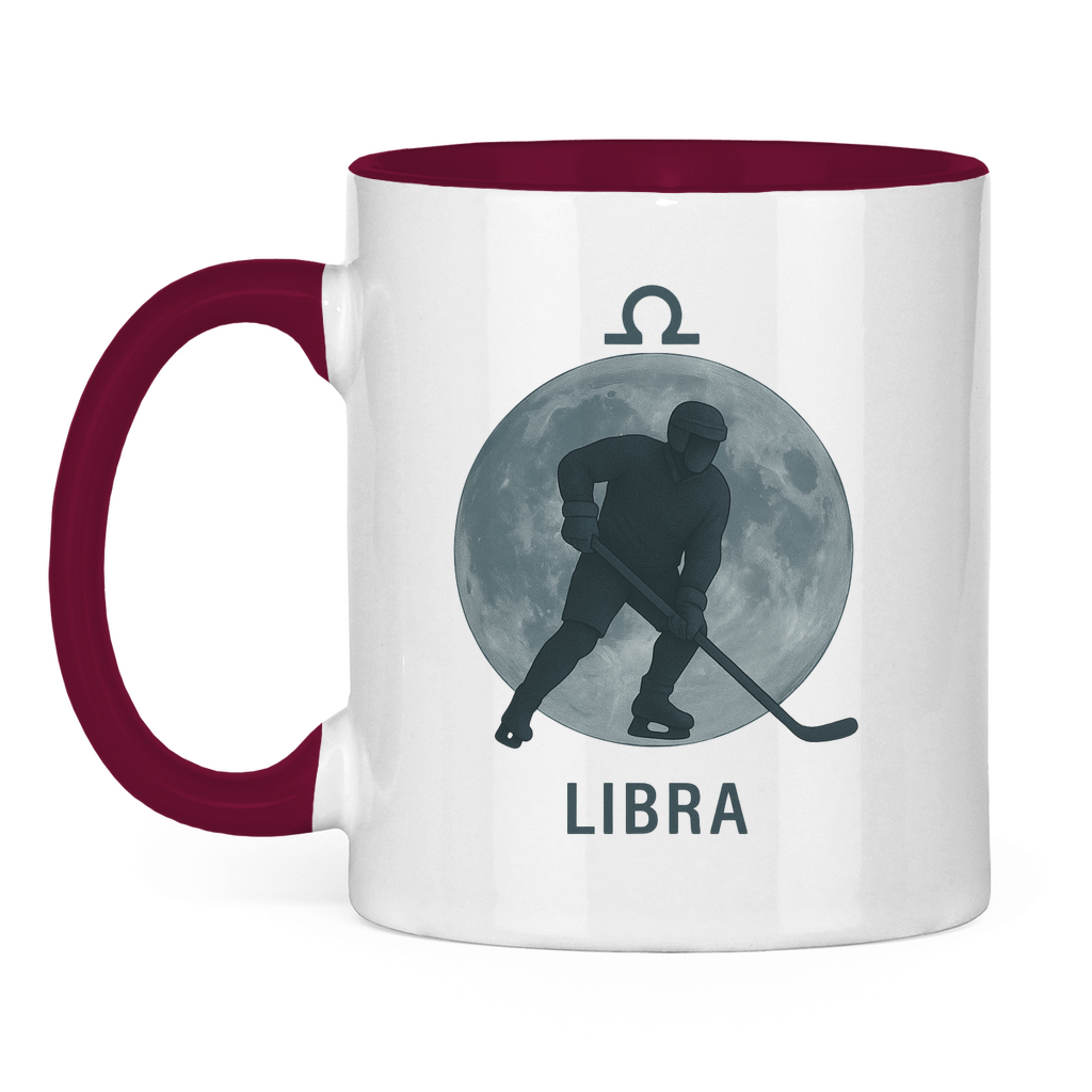 Tasse zweifarbig STERNZEICHEN LIBRA / WAAGE
