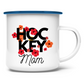 Emaille Tasse HOCKEY MOM FLOWERS