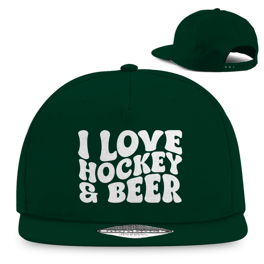 Snapback I LOVE HOCKEY & BEER
