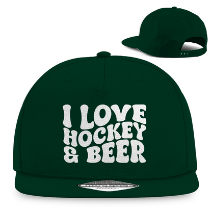 Snapback I LOVE HOCKEY & BEER