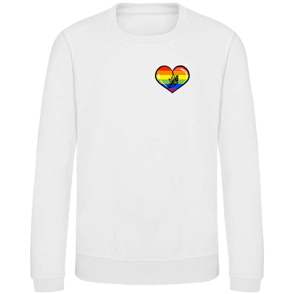 Kids Sweatshirt RAINBOW SKATE HEART