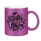 Glitzertasse HOCKEYQUEEN II