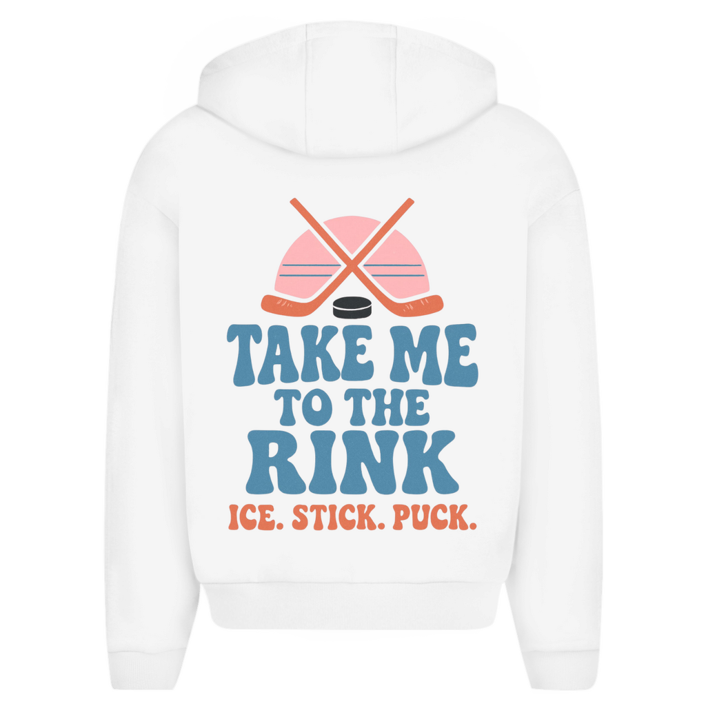 Oversize Zipper TAKE ME TO THE RINK (back)