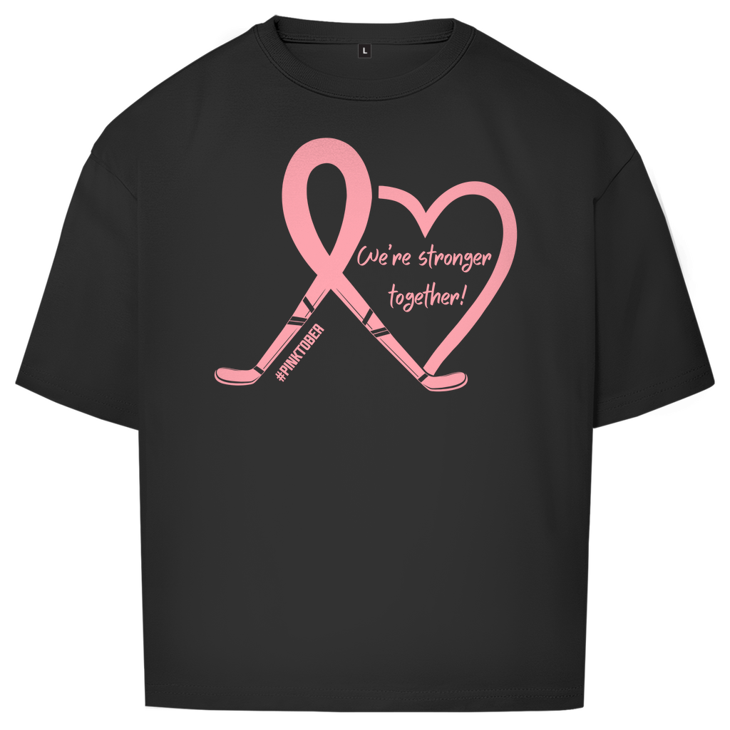 Oversize T-Shirt PINKTOBER STRONGER TOGETHER