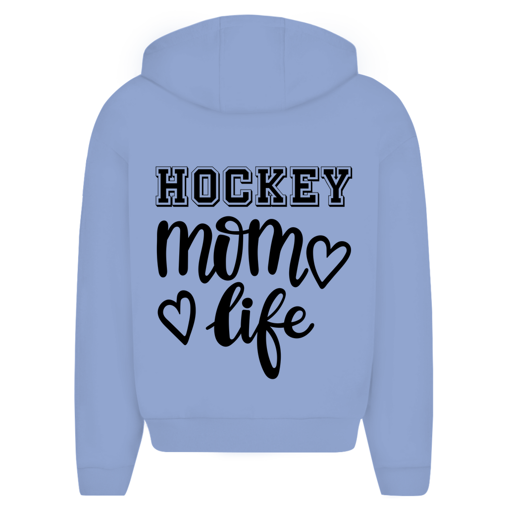 Oversize Zipper HOCKEY MOM LIFE (front&back)