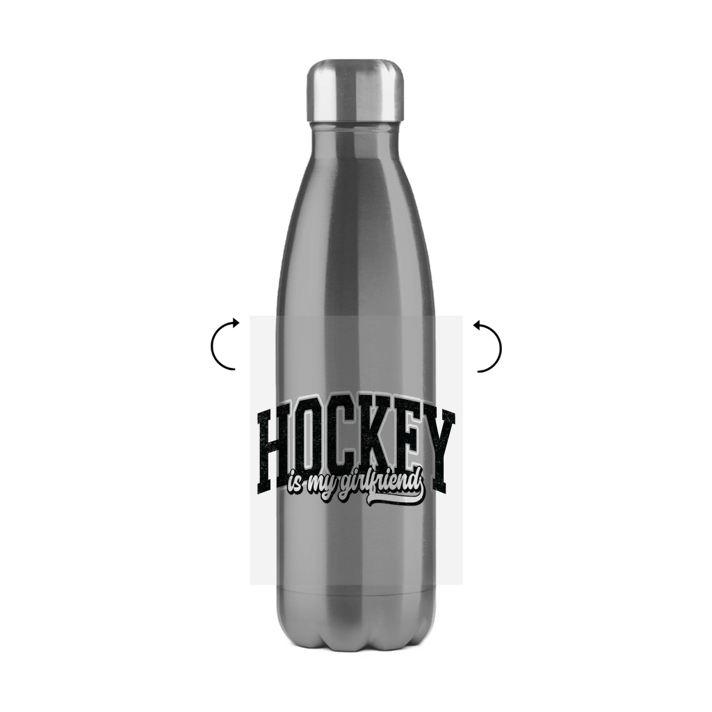 Edelstahl-Thermoflasche HOCKEY IS MY GIRLFRIEND