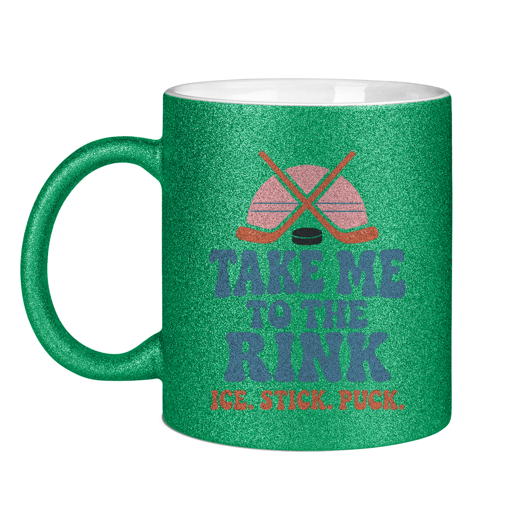 Glitzertasse TAKE ME TO THE RINK