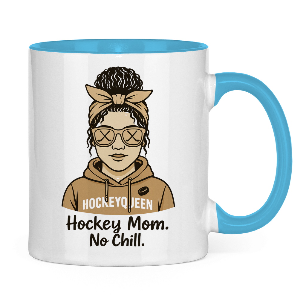 Tasse zweifarbig HOCKEY MOM - NO CHILL