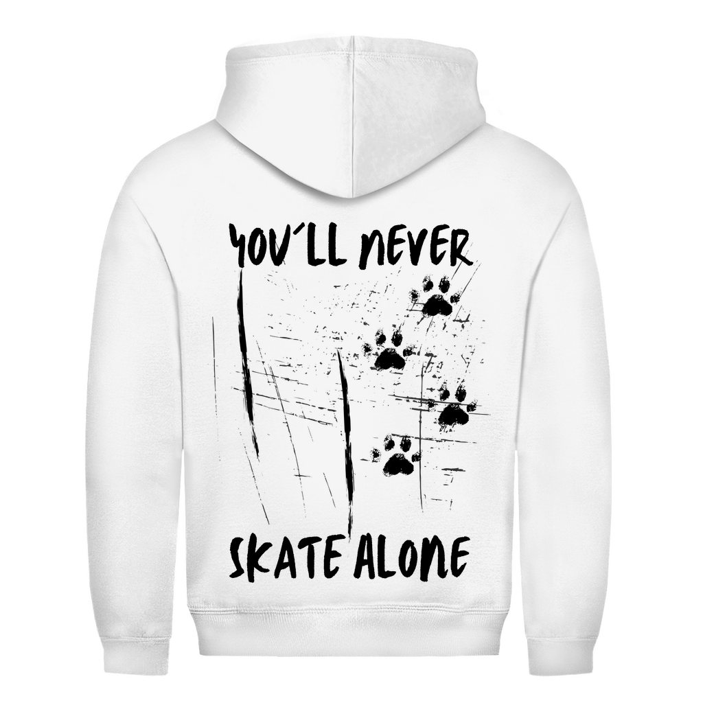 Unisex Hoodie NEVER SKATE ALONE (back)