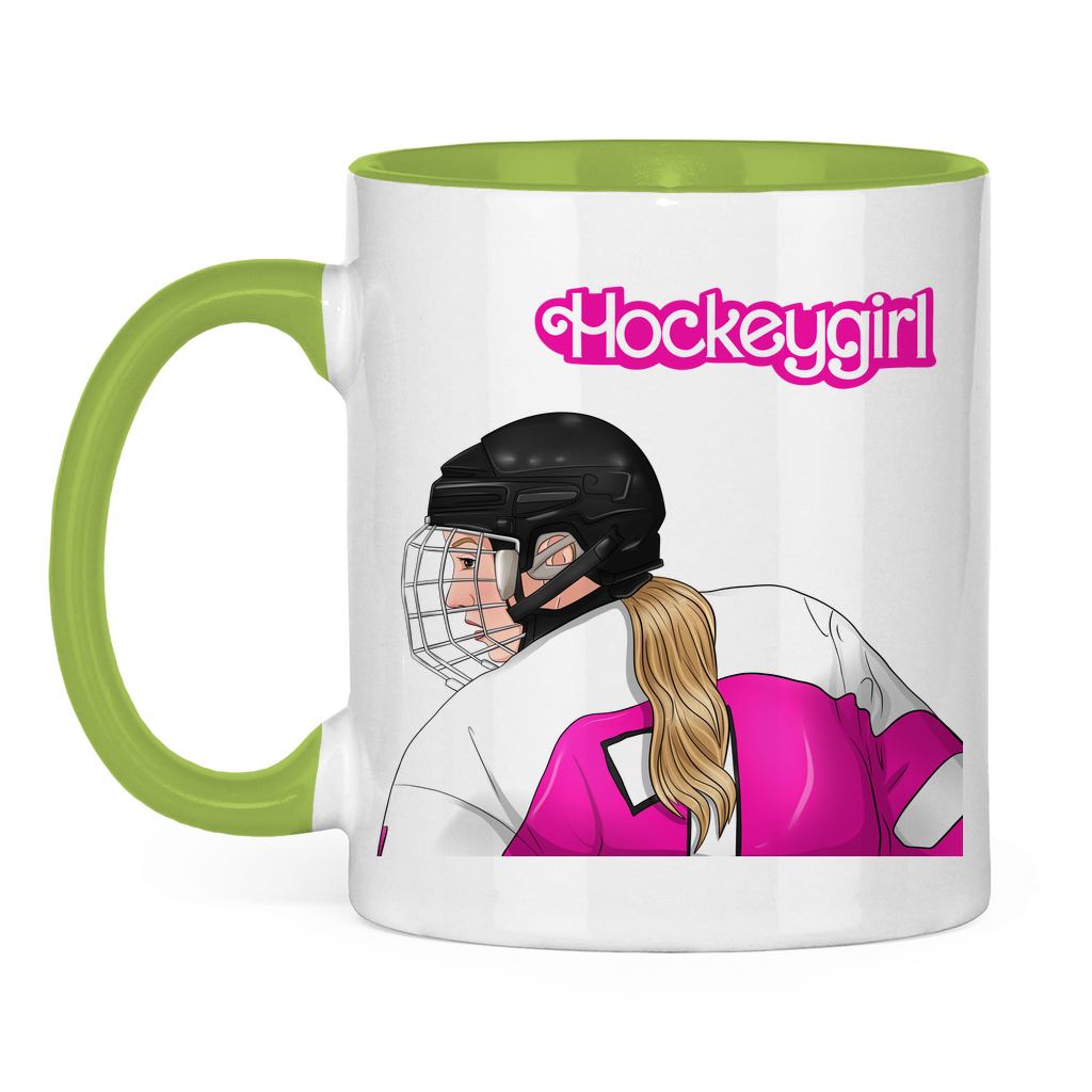 Tasse zweifarbig HOCKEYGIRL F&B