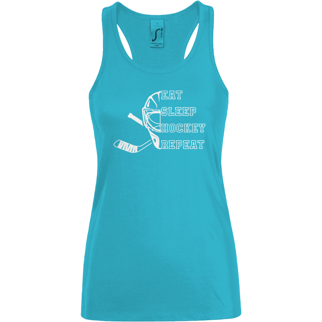 Ladies Tank Top EAT, SLEEP GOALIE