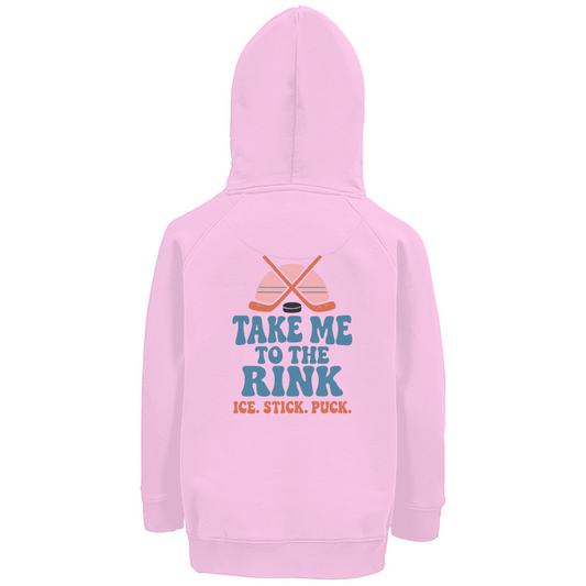 Kids Hoodie TAKE ME TO THE RINK (back)