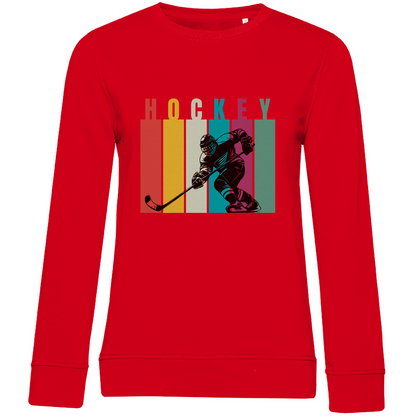 Ladies Sweatshirt COLOURFUL HOCKEYPLAYER