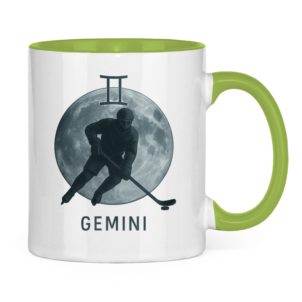 Tasse zweifarbig STERNZEICHEN GEMINI / ZWILLING