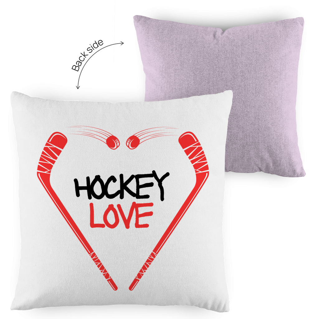 Kopfkissen zweifarbig HOCKEYLOVE STICKHEART