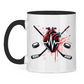 Tasse zweifarbig HOCKEY HEARTBEAT