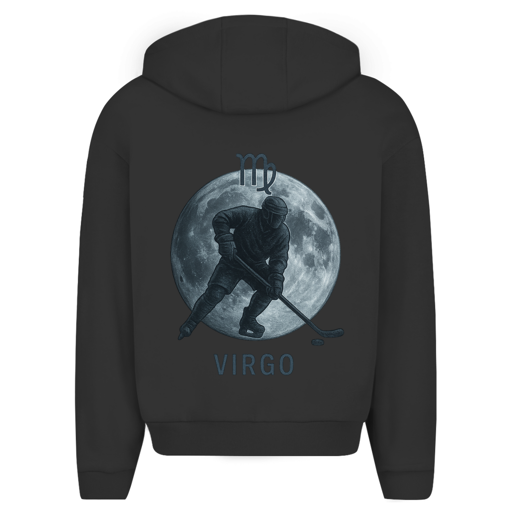 Oversize Zipper STERNZEICHEN VIRGO / JUNGFRAU (front&back)