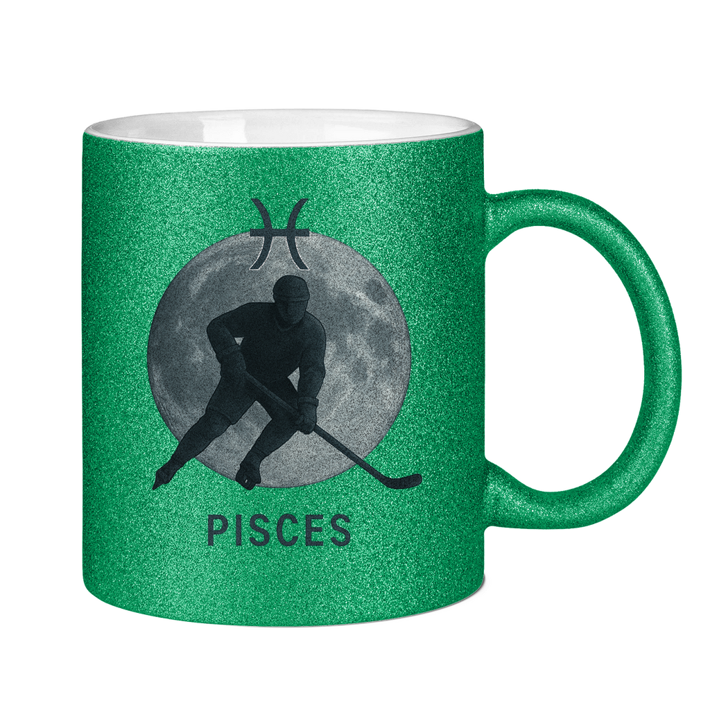Glitzertasse STERNZEICHEN PISCES / FISCH