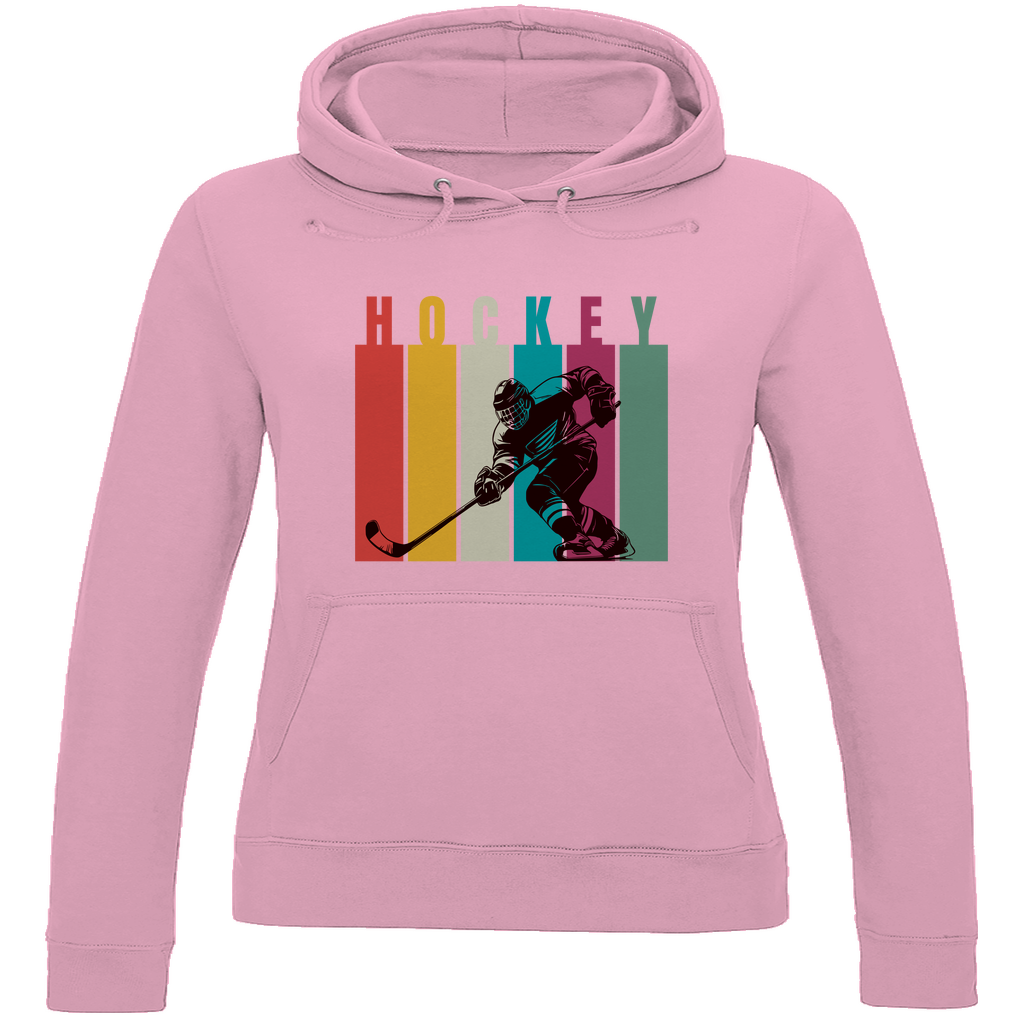Ladies Hoodie COLOURFUL HOCKEYPLAYER