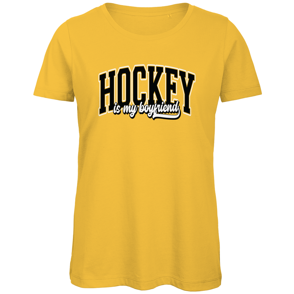 Ladies T-Shirt HOCKEY IS MY BOYFRIEND