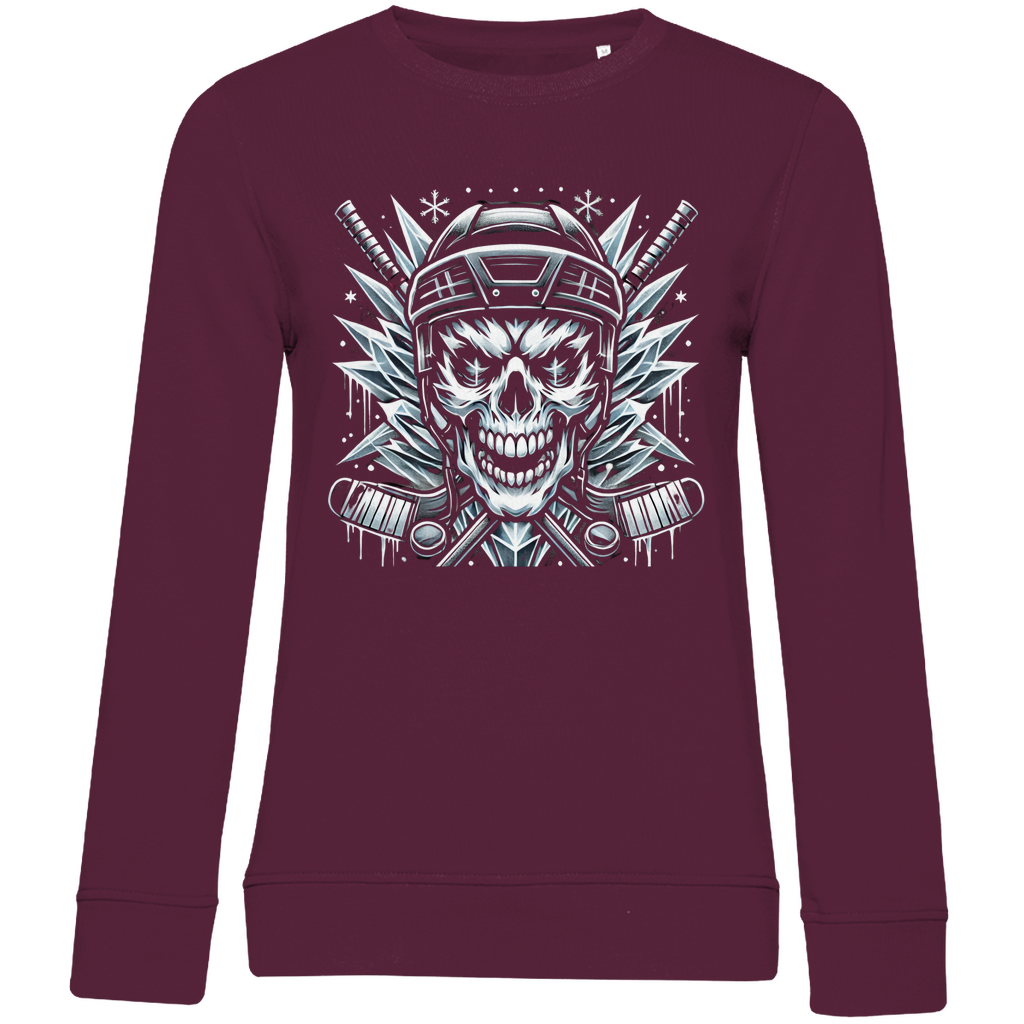 Ladies Sweatshirt HOCKEY SKULL