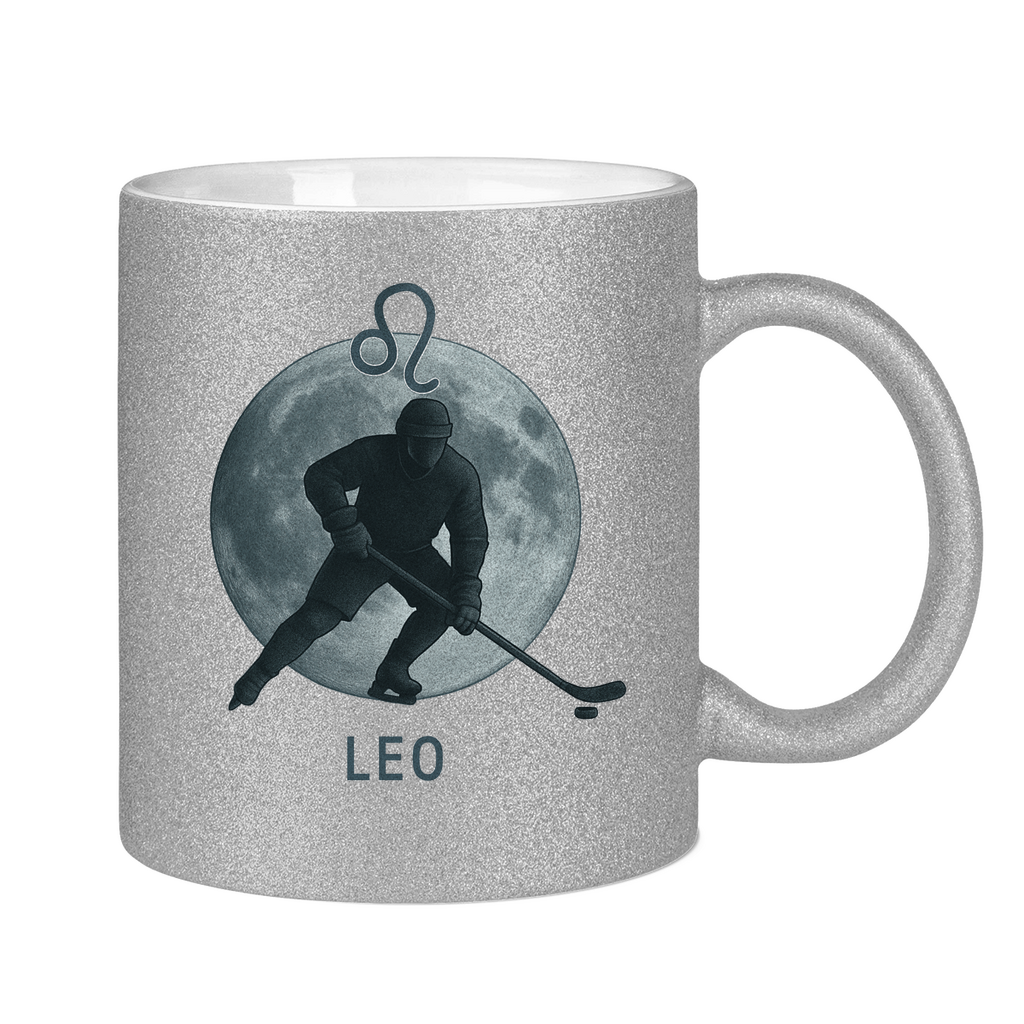 Glitzertasse STERNZEICHEN LEO / LÖWE