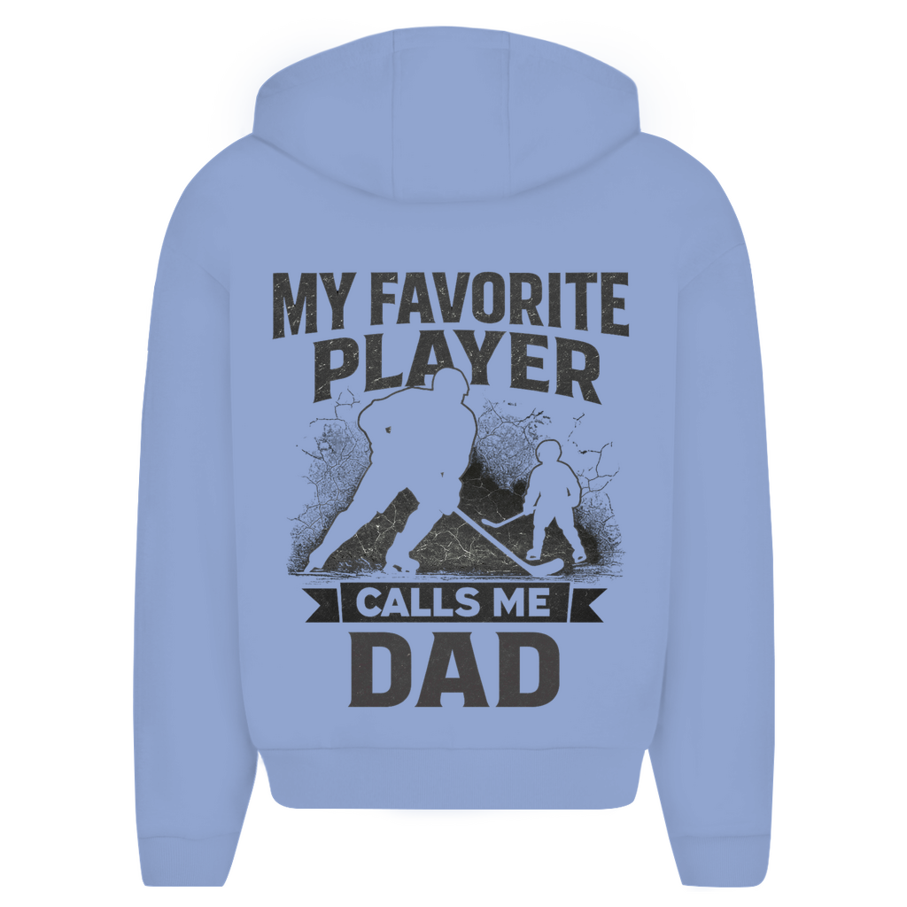 Oversize Zipper HOCKEYDAD FAVORITE PLAYER (back)